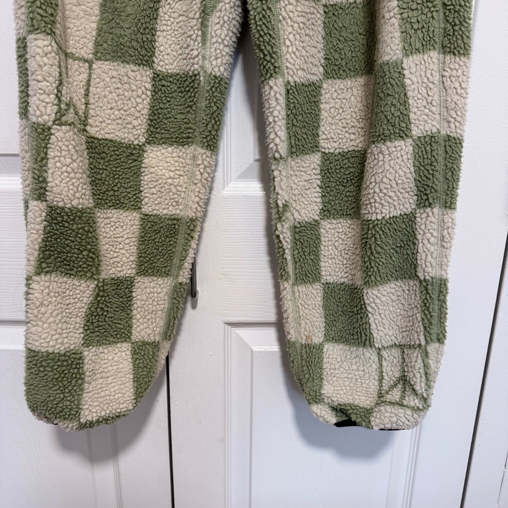 Saturdays NYC Green and White Polar Fleece Serai Trousers - Size large - Picture 8 of 14